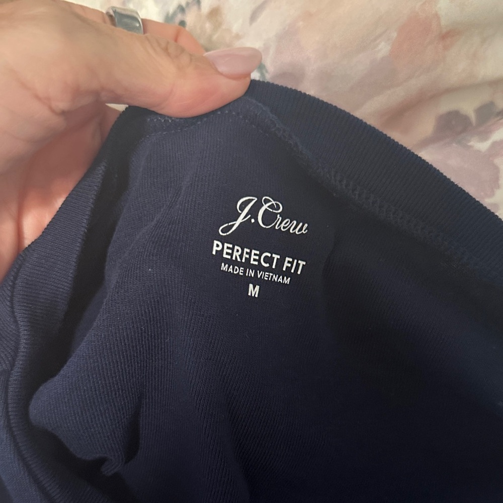 J.Crew Dark Blue Perfect Fit Tee - Picture 2 of 4